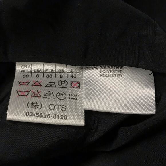 Weekend Max Mara Black Lightweight Casual Button Front Windbreaker Coat Jacket 6 - Picture 13 of 13